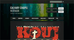 Desktop Screenshot of calvarychapelnorman.com